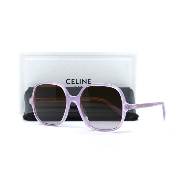 NEW CELINE CL40244U 78F OPAL LILAC BROWN GRADIENT AUTHENTIC SUNGLASSES - Picture 1 of 16